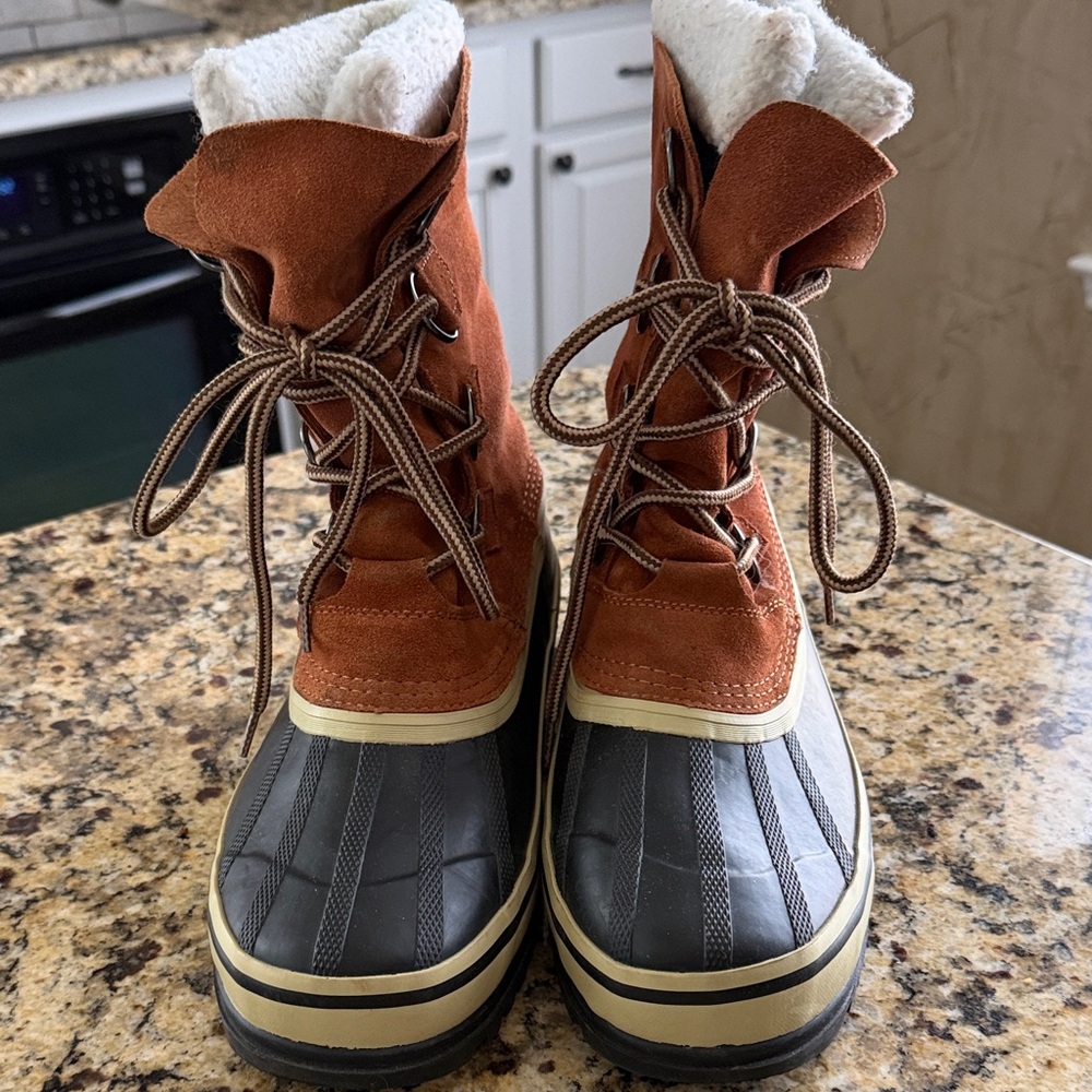 Sorel Men's Tan and Gray Snow Boots